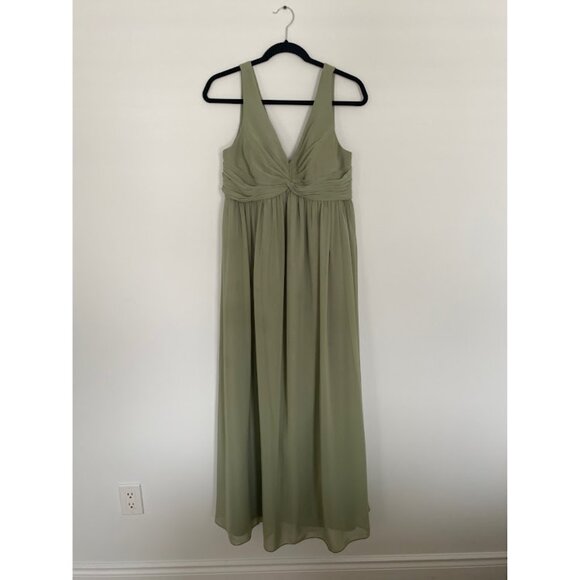 Azazie Maternity Sage Green Bridesmaid Dress - Picture 1 of 6